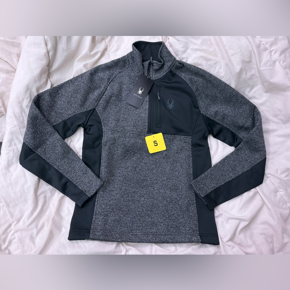 Spyder Men’s Gait Half Zip Gray Jacket 
Size S or XXL NWT!